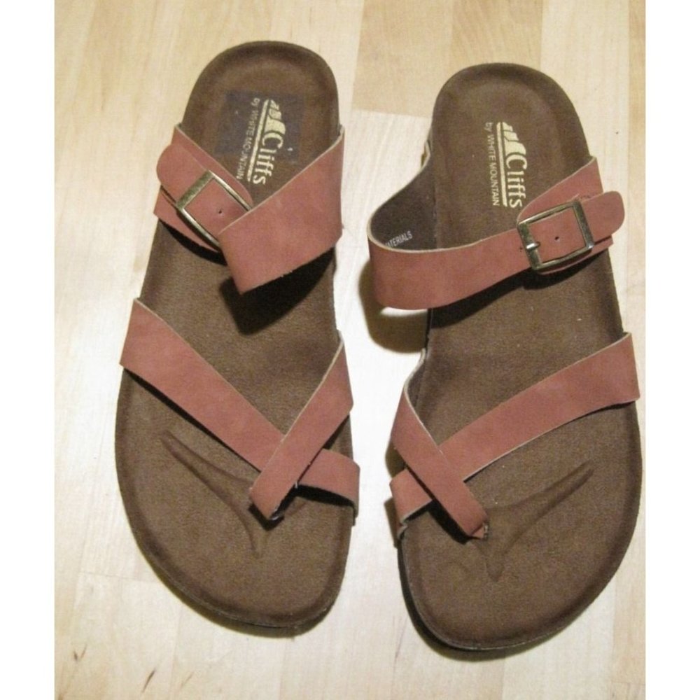 CLIFFS by White Mountain Calis Brown Womens Sandal  Size 10 M New